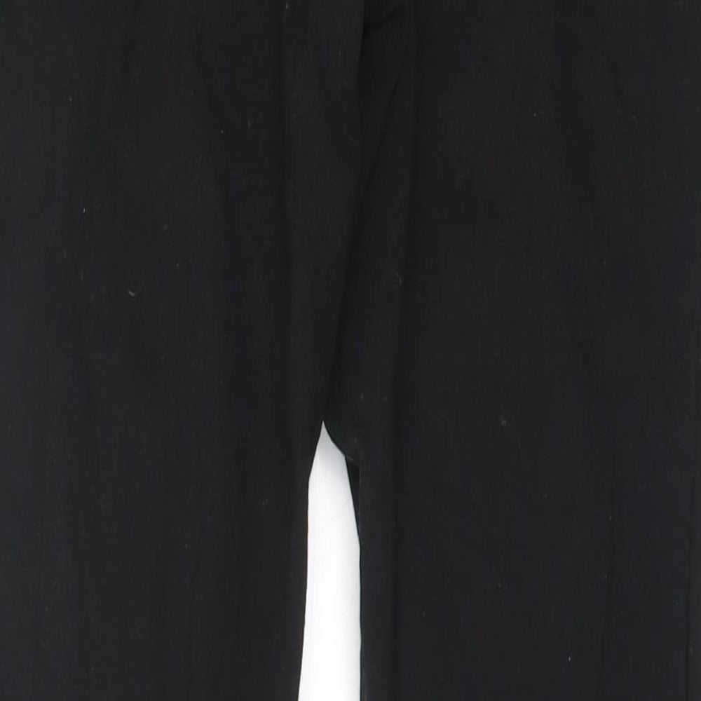 Wardrobe Womens Black  Cotton Capri Leggings Size 12 L27.5 in