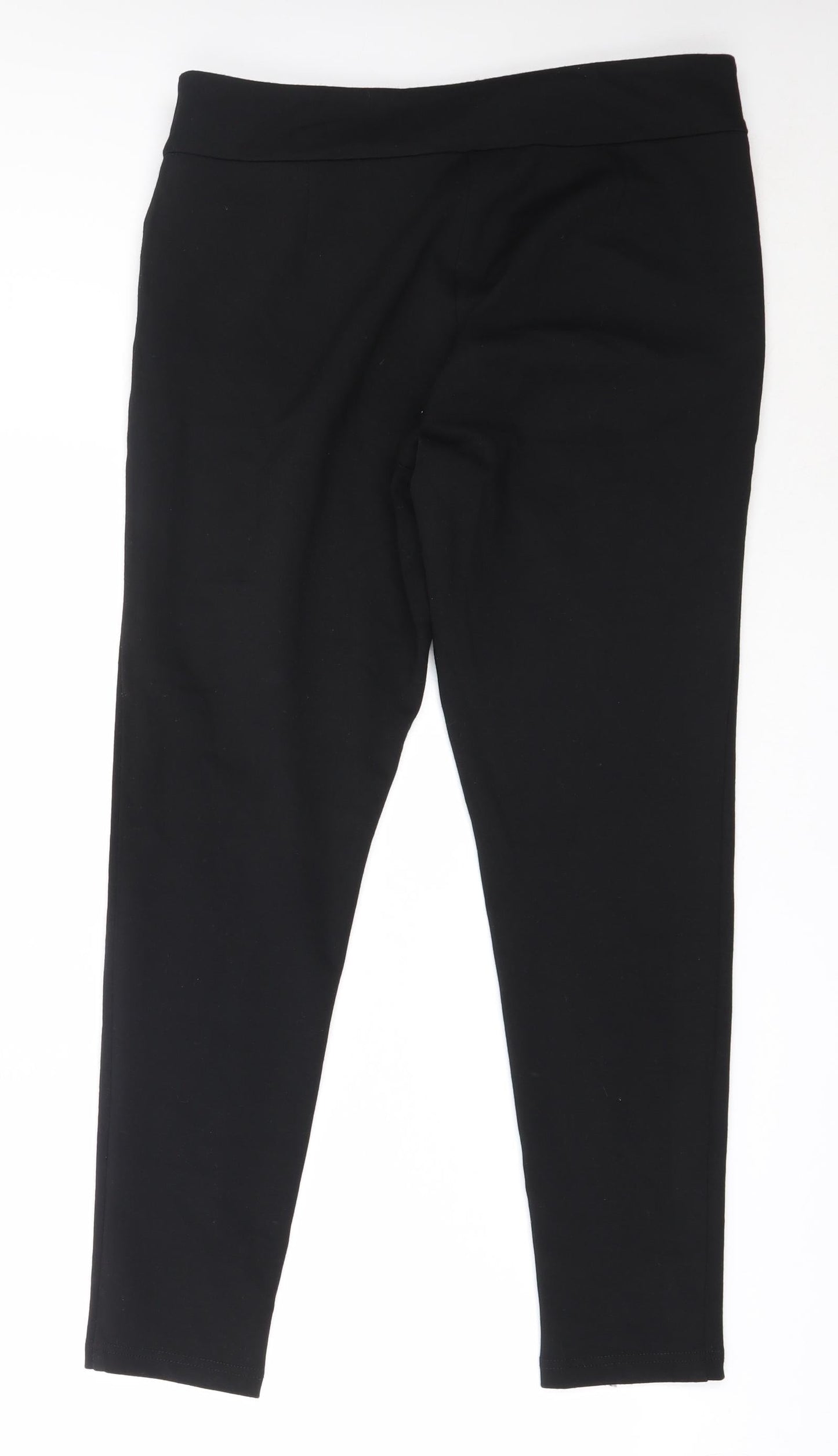 Womens UK Size 33 in Preworn Regular Fit Capri Black Trousers
