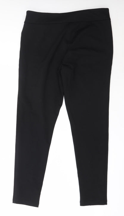 Womens UK Size 33 in Preworn Regular Fit Capri Black Trousers