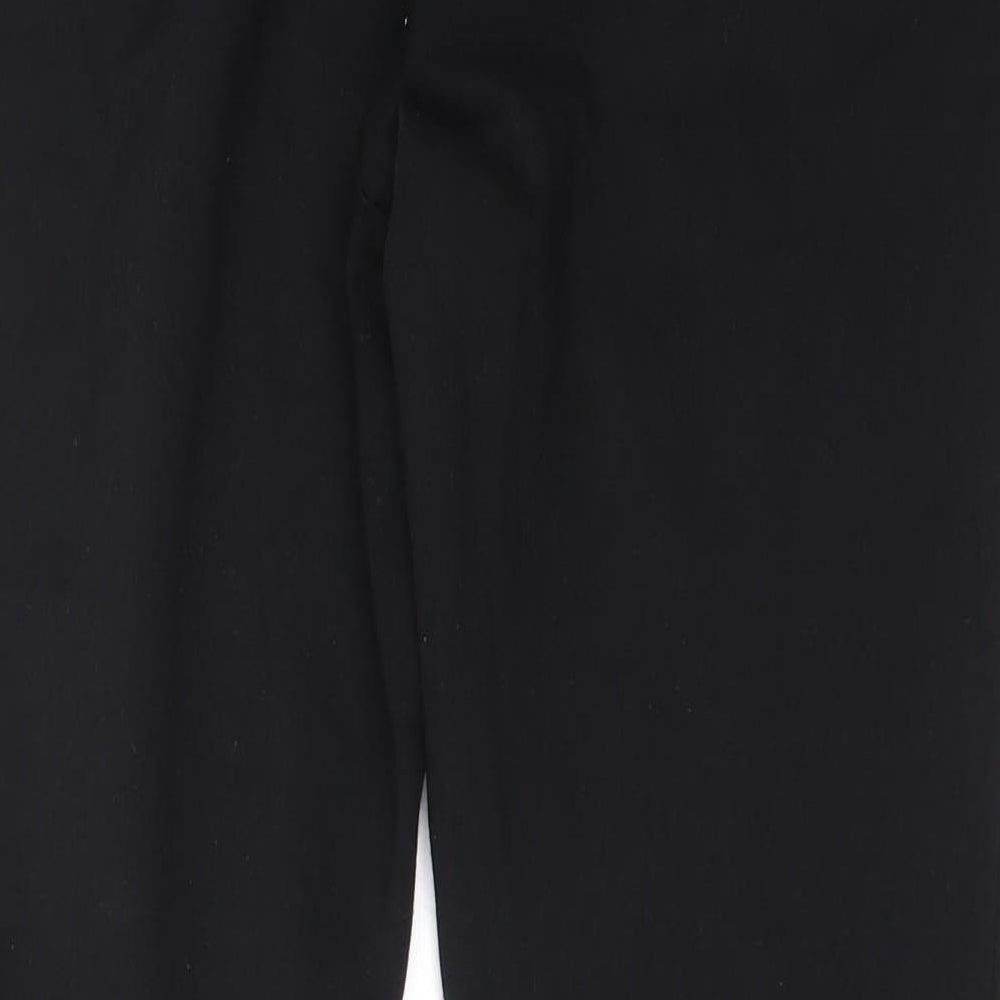 Womens UK Size 33 in Preworn Regular Fit Capri Black Trousers