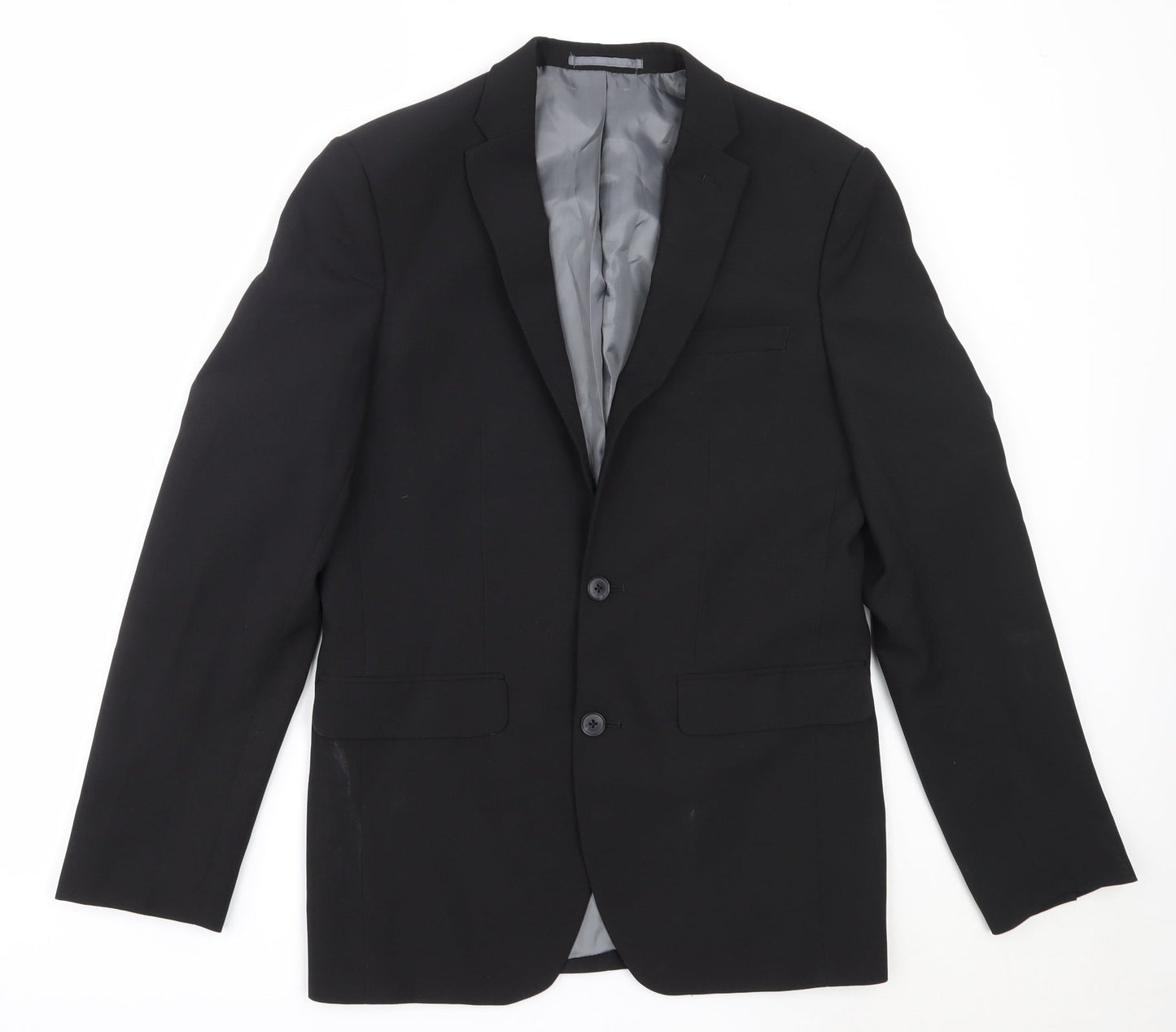 Mens UK Size 36 Cedar Wood State Regular Black Suit Jacket