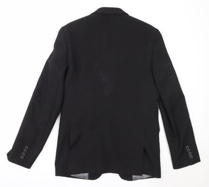 Mens UK Size 36 Cedar Wood State Regular Black Suit Jacket