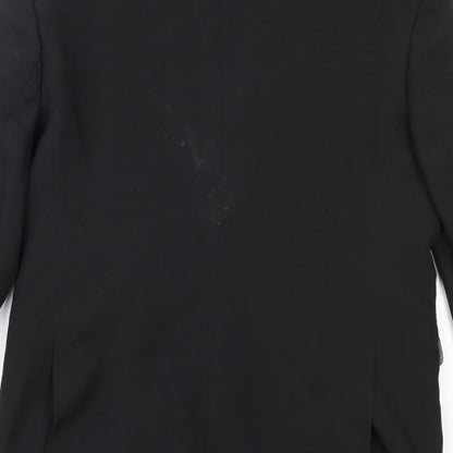 Mens UK Size 36 Cedar Wood State Regular Black Suit Jacket