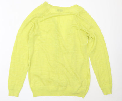 NEXT Womens Green Round Neck  Acrylic Cardigan Jumper Size 12