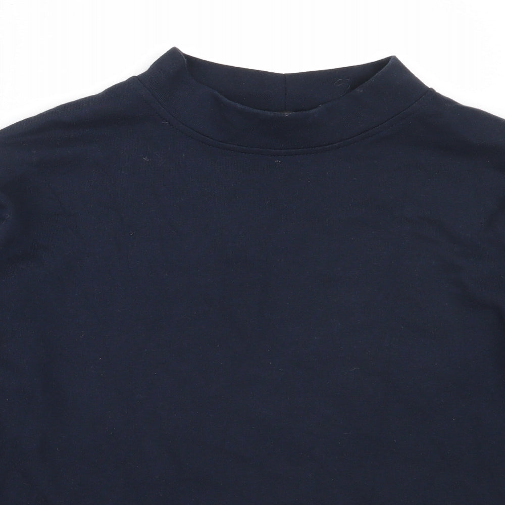 Vera Moda Womens Blue  Polyester Pullover Sweatshirt Size S