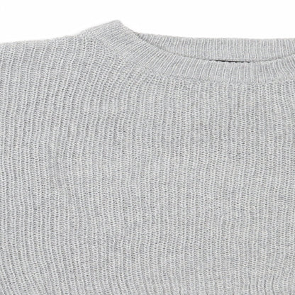 Womens UK Size M PRETTYLITTLETHING Grey Pullover Jumper