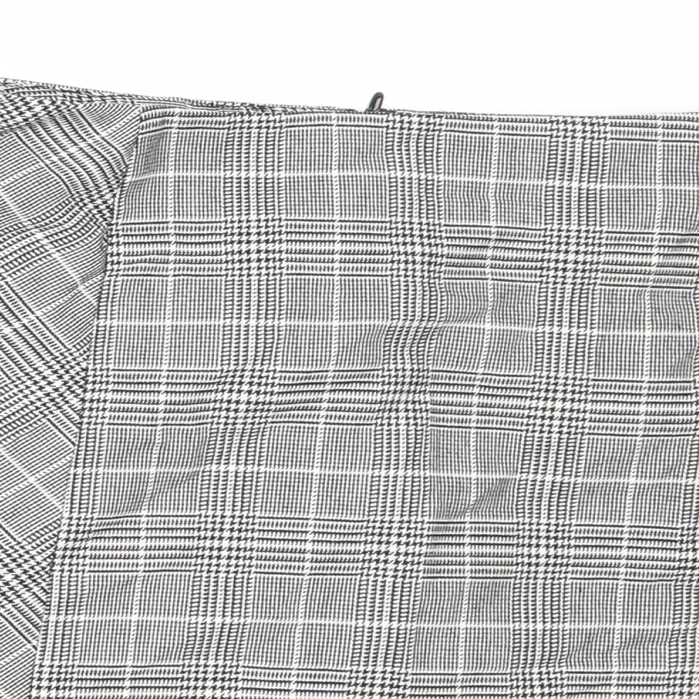 H&M Womens Grey  Polyester Mini Skirt Size 38