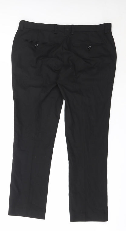 Womens UK Size 36 in Preworn Regular Fit  Black Trousers