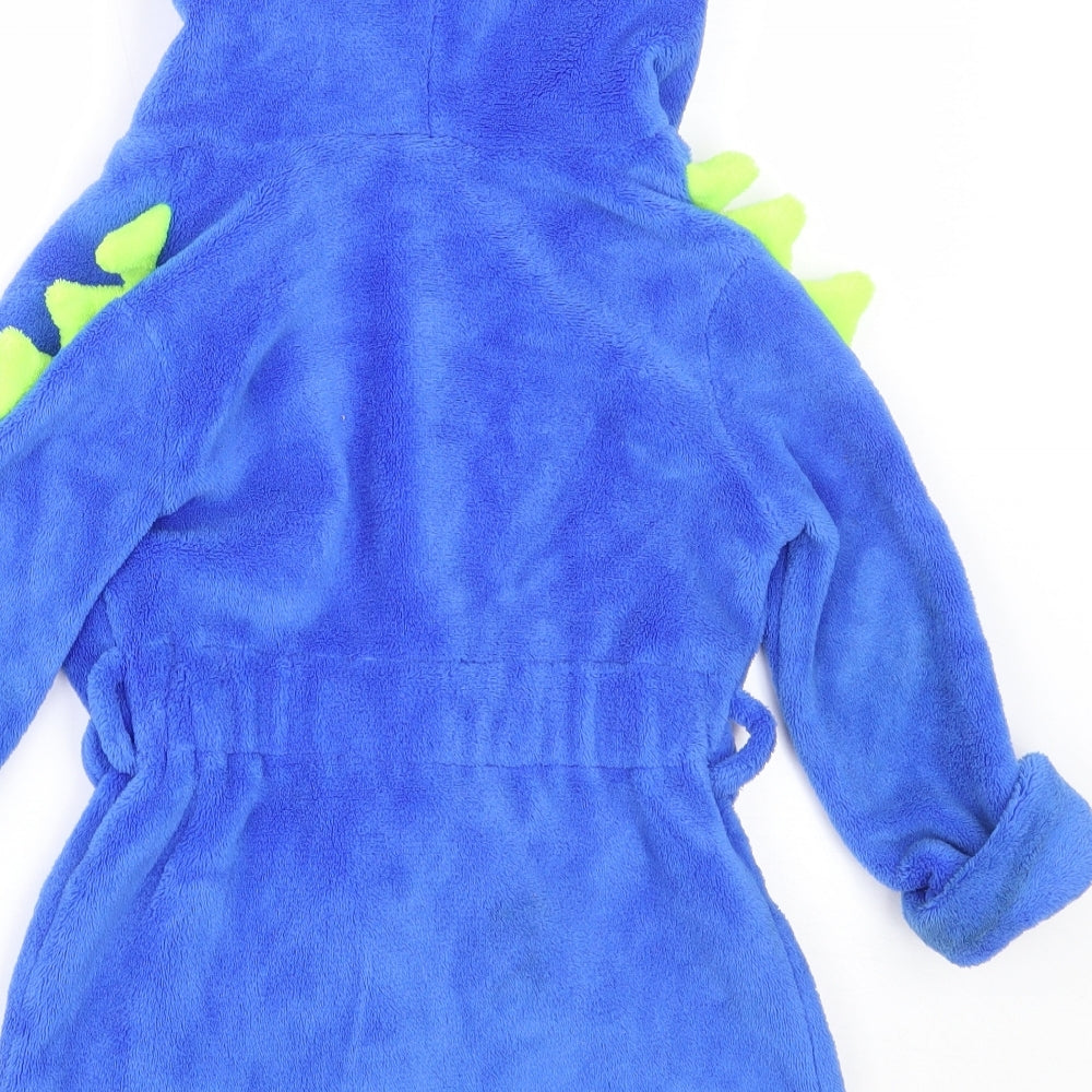 Gap Boys Blue Solid Polyester  Robe Size 2 Years