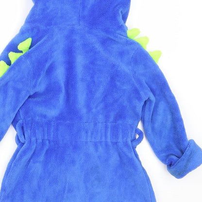 Gap Boys Blue Solid Polyester  Robe Size 2 Years