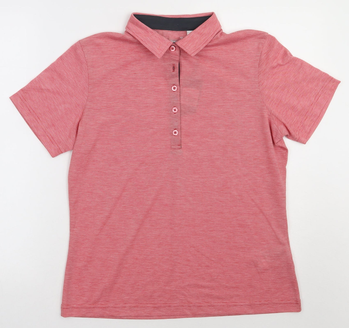 James & Nicholson Womens Red  Polyester Basic Polo Size M Collared