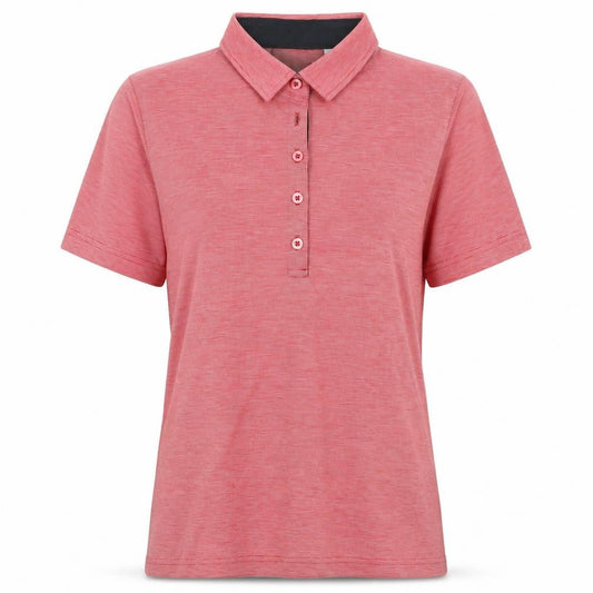 James & Nicholson Womens Red  Polyester Basic Polo Size M Collared