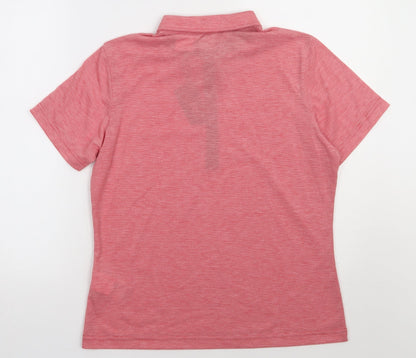 James & Nicholson Womens Red  Polyester Basic Polo Size M Collared