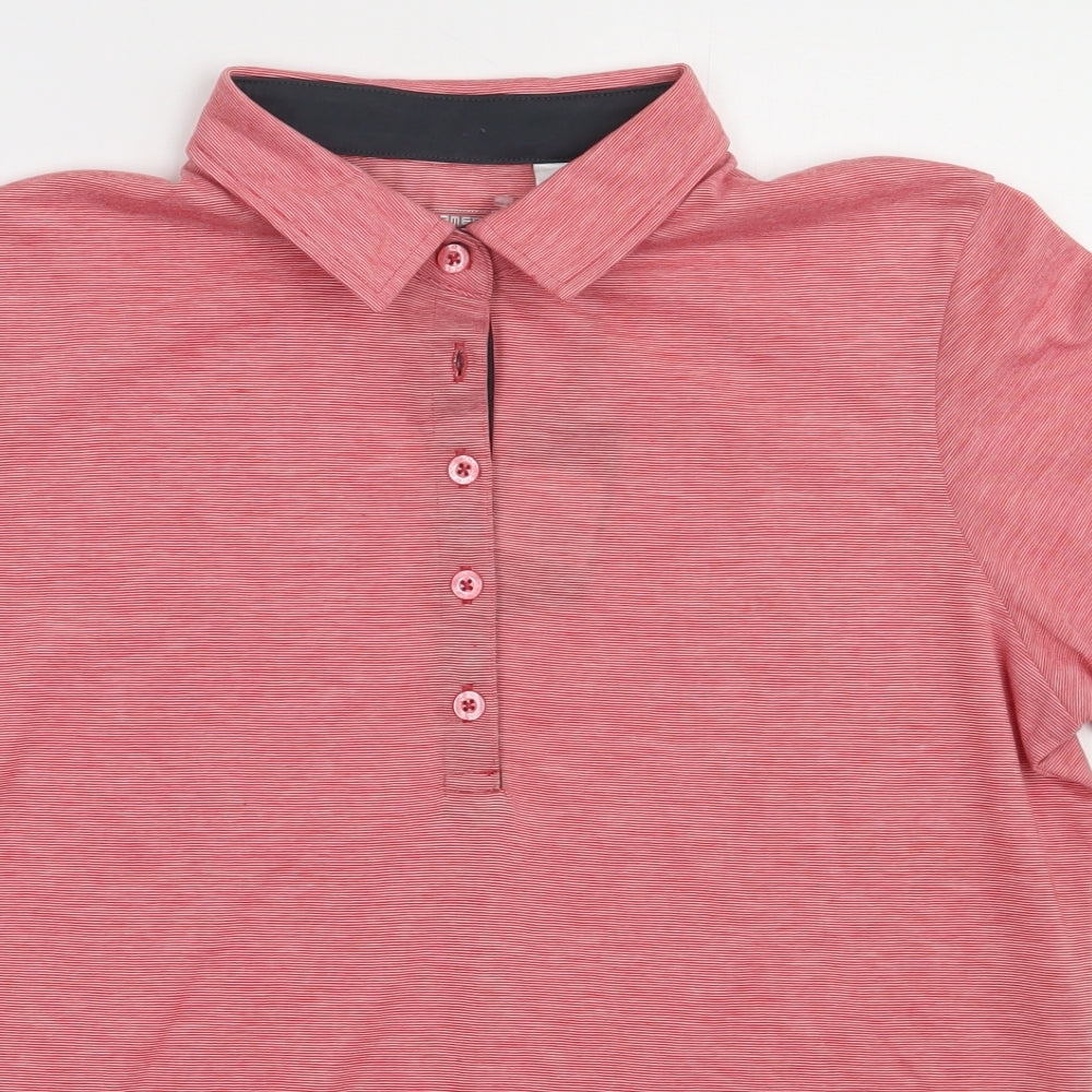 James & Nicholson Womens Red  Polyester Basic Polo Size M Collared