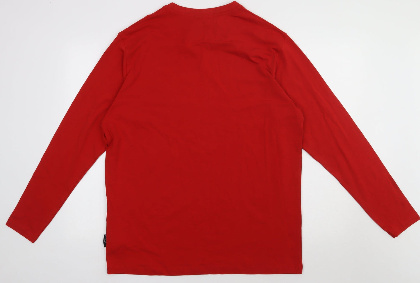 James & Nicholson Mens Red  Cotton Pullover Sweatshirt Size L   - work wear