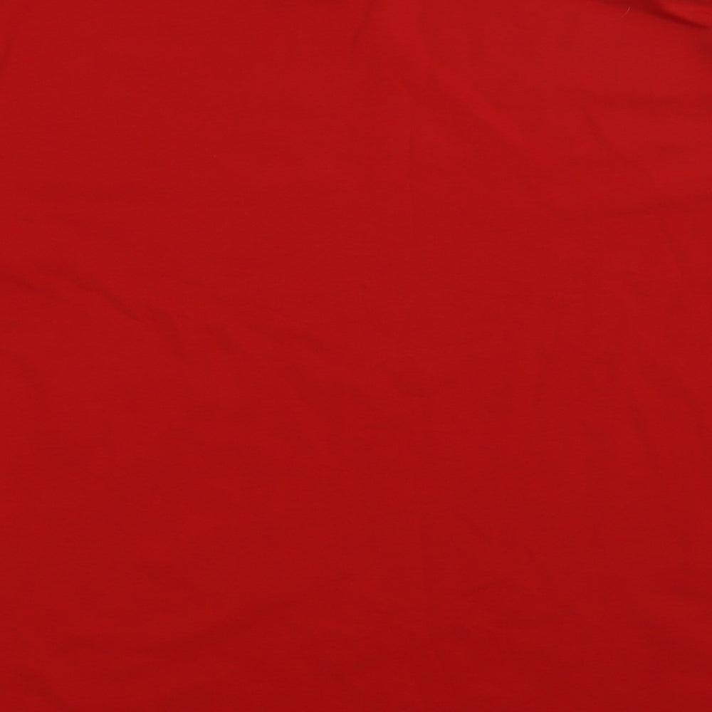 James & Nicholson Mens Red  Cotton Pullover Sweatshirt Size L   - work wear