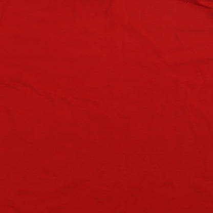 James & Nicholson Mens Red  Cotton Pullover Sweatshirt Size L   - work wear