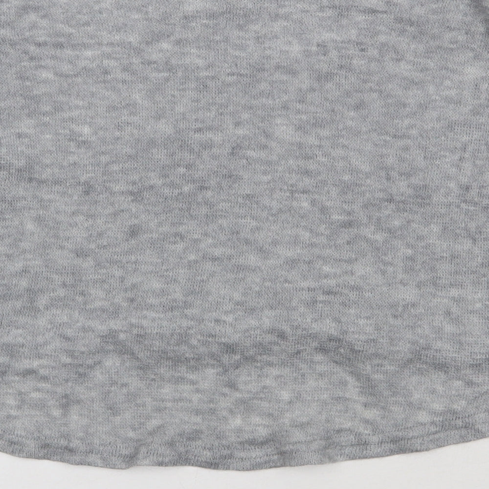 preorn Womens Grey  Polyester Pullover Sweatshirt Size L  Pullover
