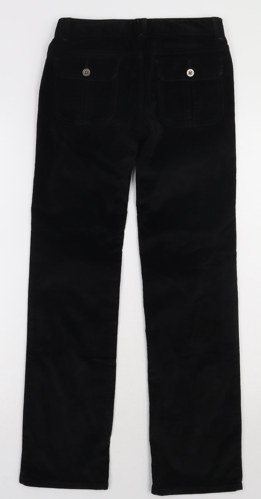 Gap Girls Black  Cotton Capri Trousers Size 12 Years  Regular Button