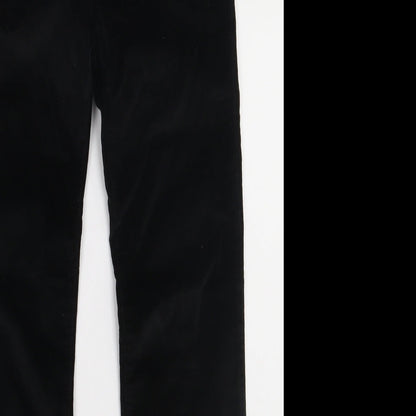 Gap Girls Black  Cotton Capri Trousers Size 12 Years  Regular Button