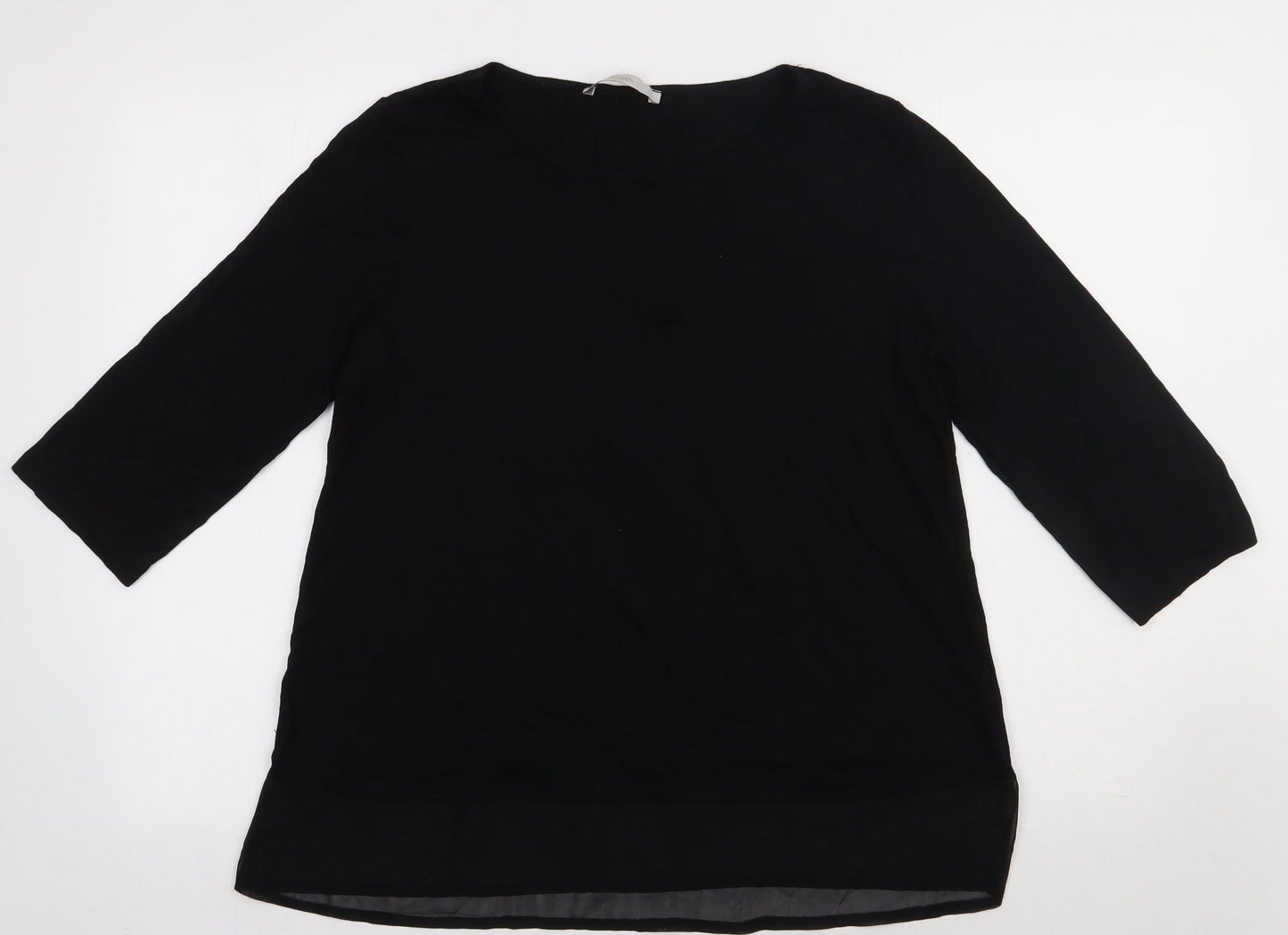 George Womens Black  Viscose Pullover Sweatshirt Size 16  Pullover