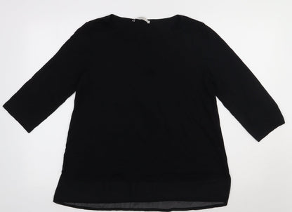 George Womens Black  Viscose Pullover Sweatshirt Size 16  Pullover