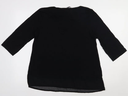 George Womens Black  Viscose Pullover Sweatshirt Size 16  Pullover