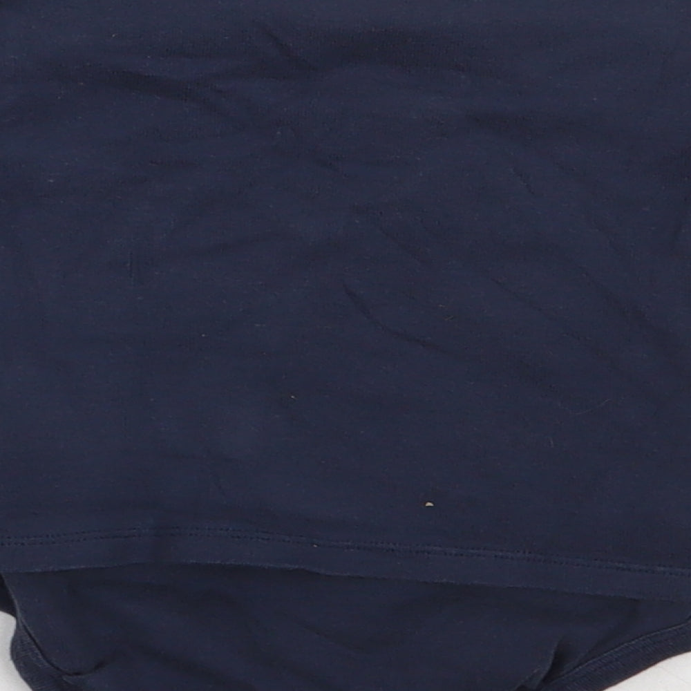 Lupilu Baby Blue Geometric Cotton Babygrow One-Piece Size 6-9 Months  Buckle