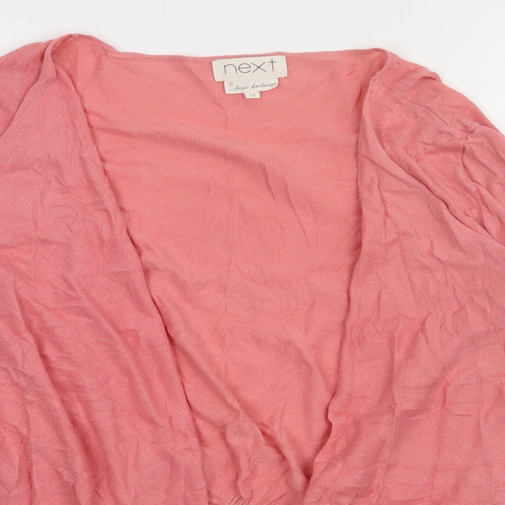 Womens UK Size 10 NEXT Pink Cardigan Jumper