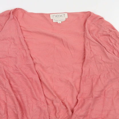 Womens UK Size 10 NEXT Pink Cardigan Jumper