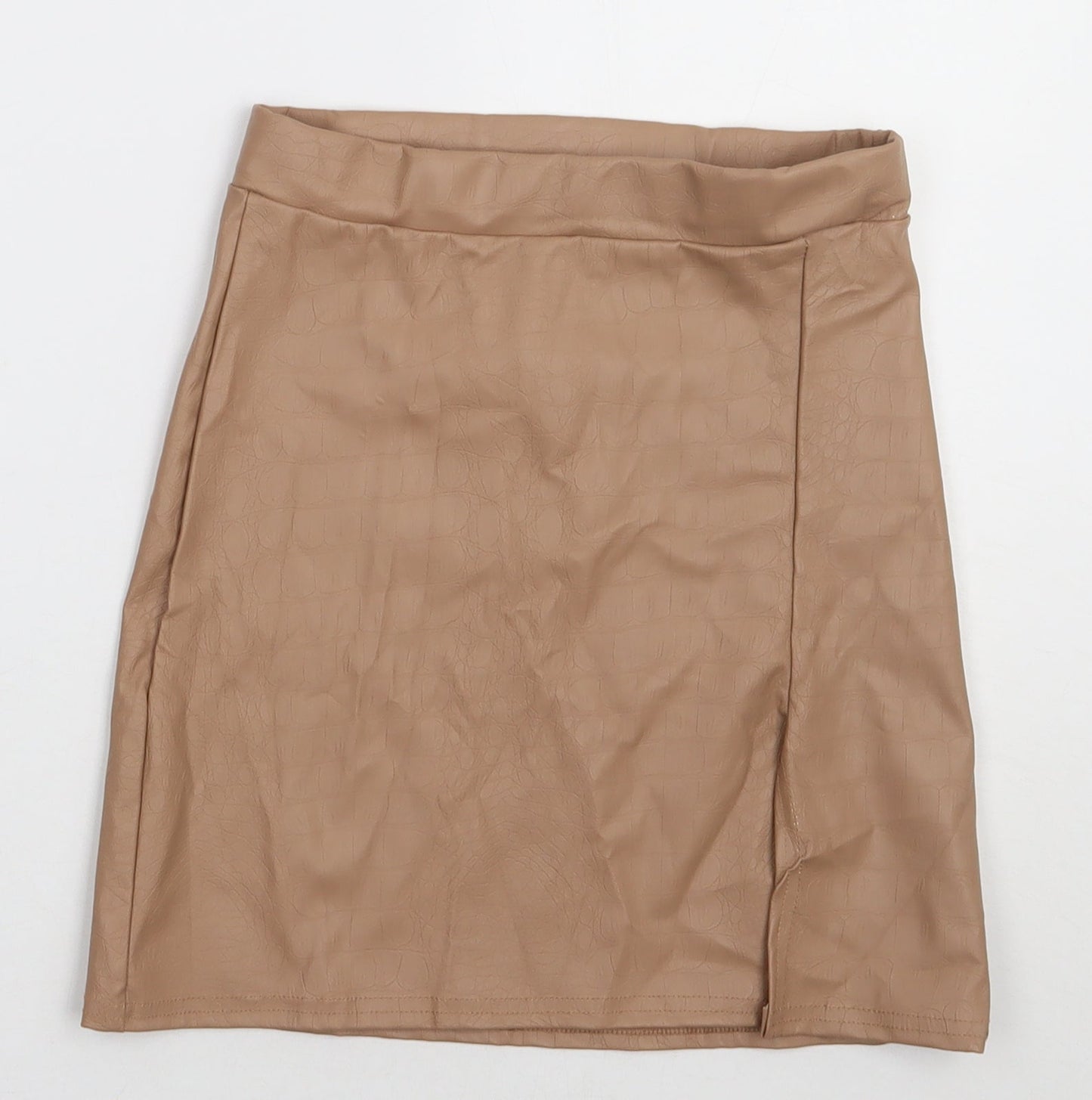 MISSYEMPIRE Womens Brown  Polyester A-Line Skirt Size 8