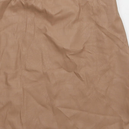 MISSYEMPIRE Womens Brown  Polyester A-Line Skirt Size 8