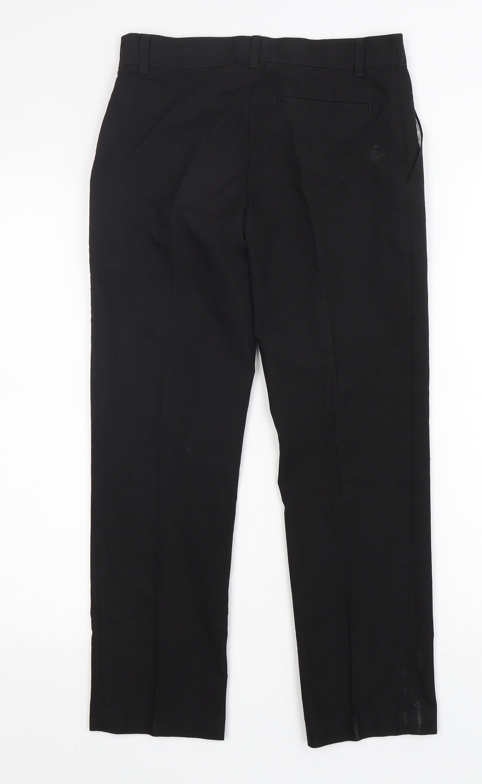 M&S Boys Black  Polyester Dress Pants Trousers Size 11-12 Years  Regular