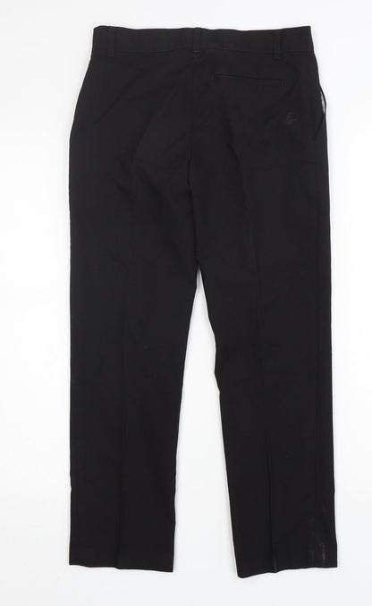 M&S Boys Black  Polyester Dress Pants Trousers Size 11-12 Years  Regular