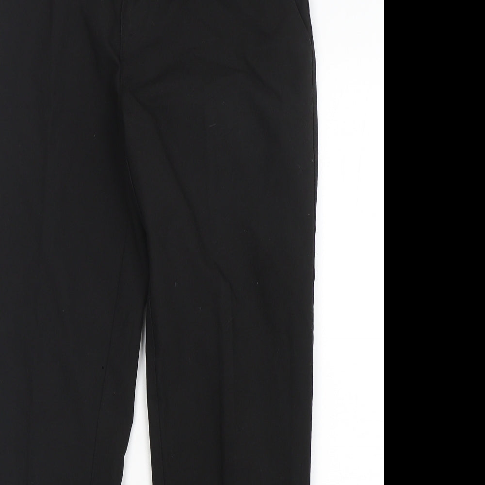 M&S Boys Black  Polyester Dress Pants Trousers Size 11-12 Years  Regular
