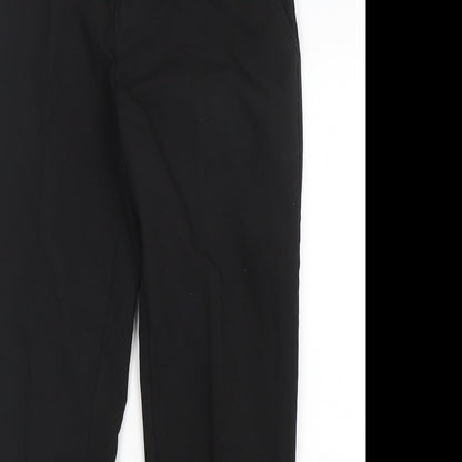 M&S Boys Black  Polyester Dress Pants Trousers Size 11-12 Years  Regular