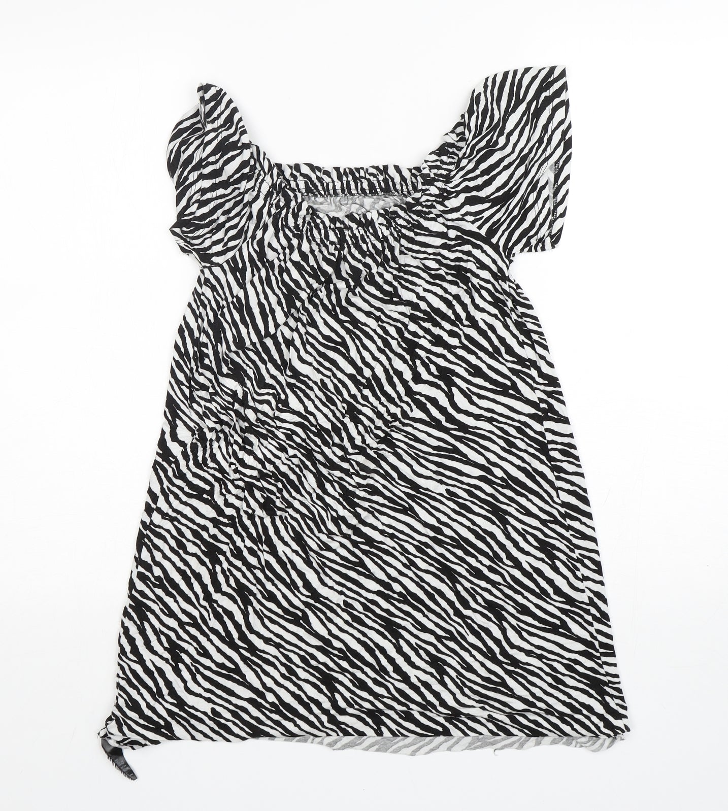 George Womens Multicoloured Animal Print  Basic T-Shirt Size XS Round Neck