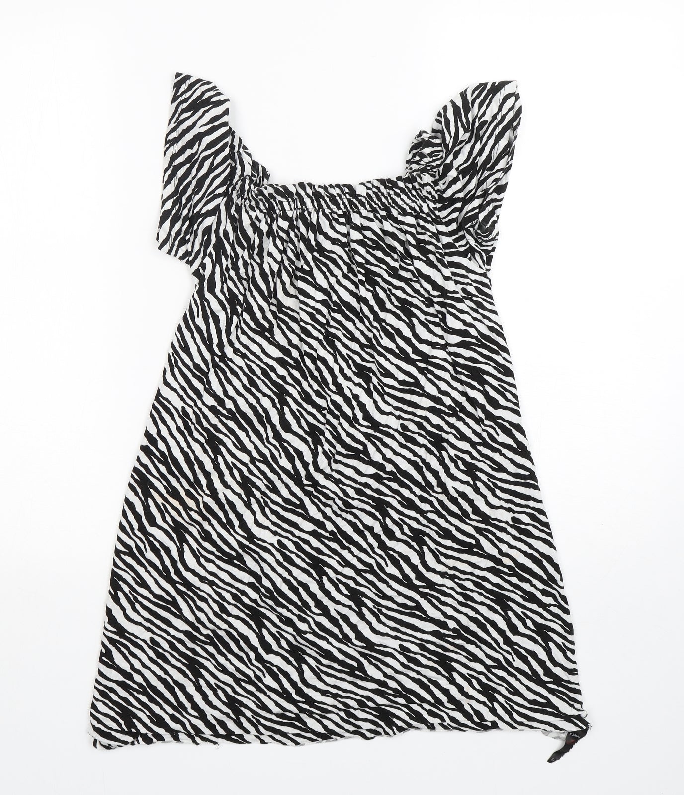 George Womens Multicoloured Animal Print  Basic T-Shirt Size XS Round Neck