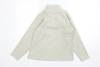 Ladies Womens Beige  Polyester Pullover Sweatshirt Size 10