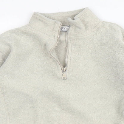 Ladies Womens Beige  Polyester Pullover Sweatshirt Size 10