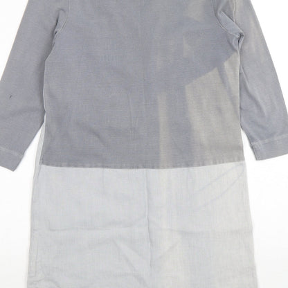 Sandwich Womens Grey  Linen A-Line  Size 8  V-Neck