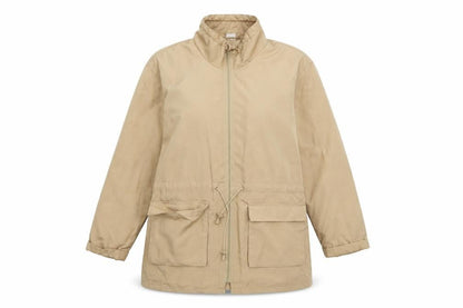 Womens UK Size 16 Preworn Beige Windbreaker Coat