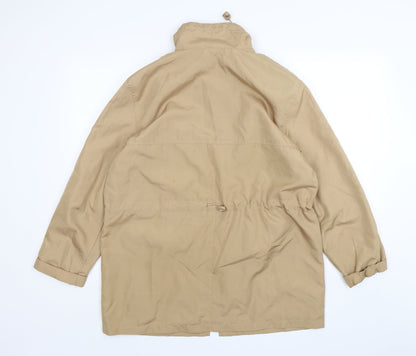 Womens UK Size 16 Preworn Beige Windbreaker Coat