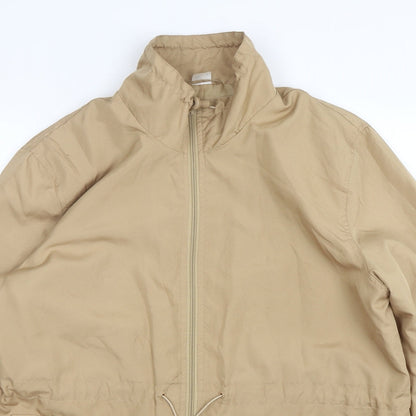 Womens UK Size 16 Preworn Beige Windbreaker Coat