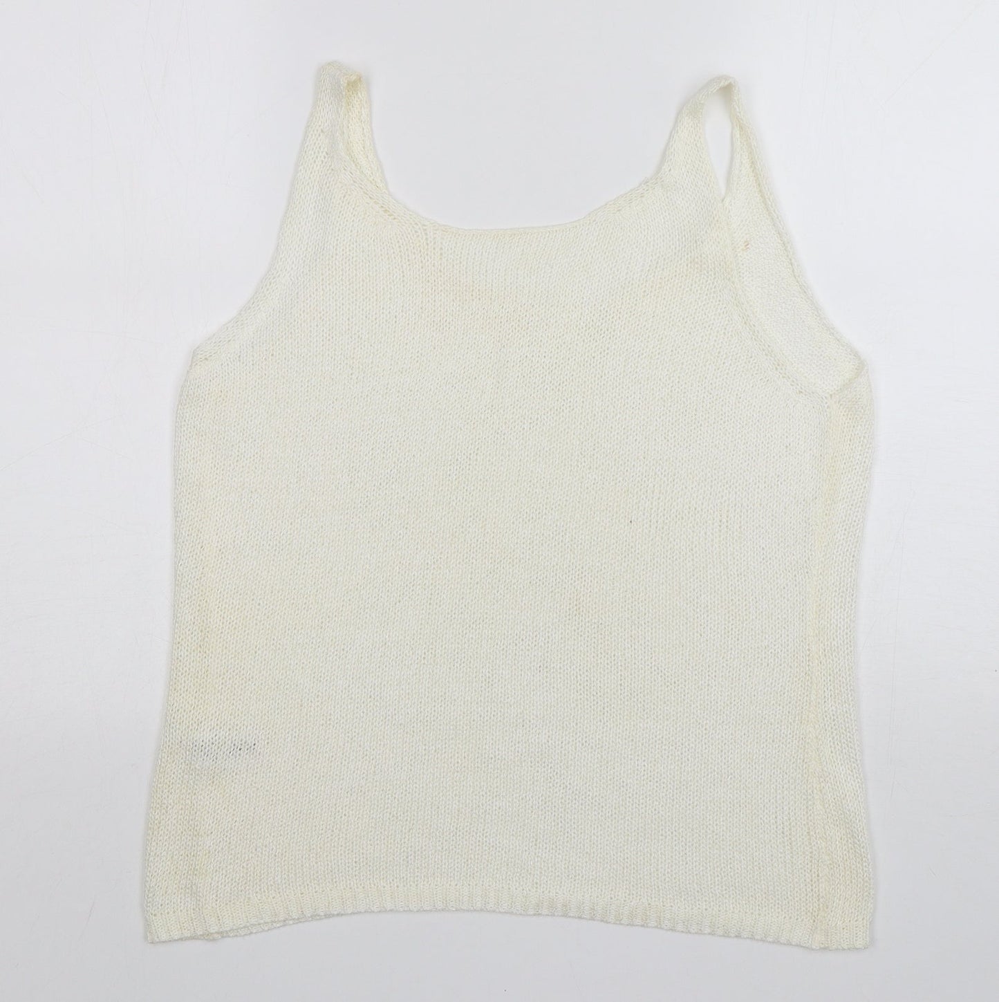 Womens UK Size 16 NEXT Ivory Vest Jumper