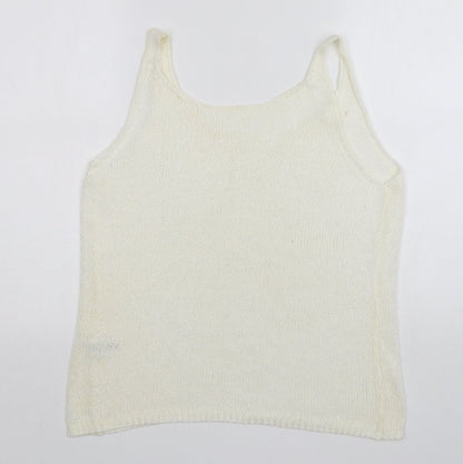 Womens UK Size 16 NEXT Ivory Vest Jumper