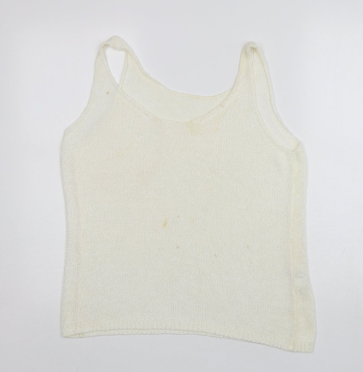 Womens UK Size 16 NEXT Ivory Vest Jumper