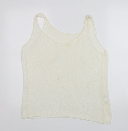 Womens UK Size 16 NEXT Ivory Vest Jumper