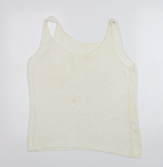 Womens UK Size 16 NEXT Ivory Vest Jumper
