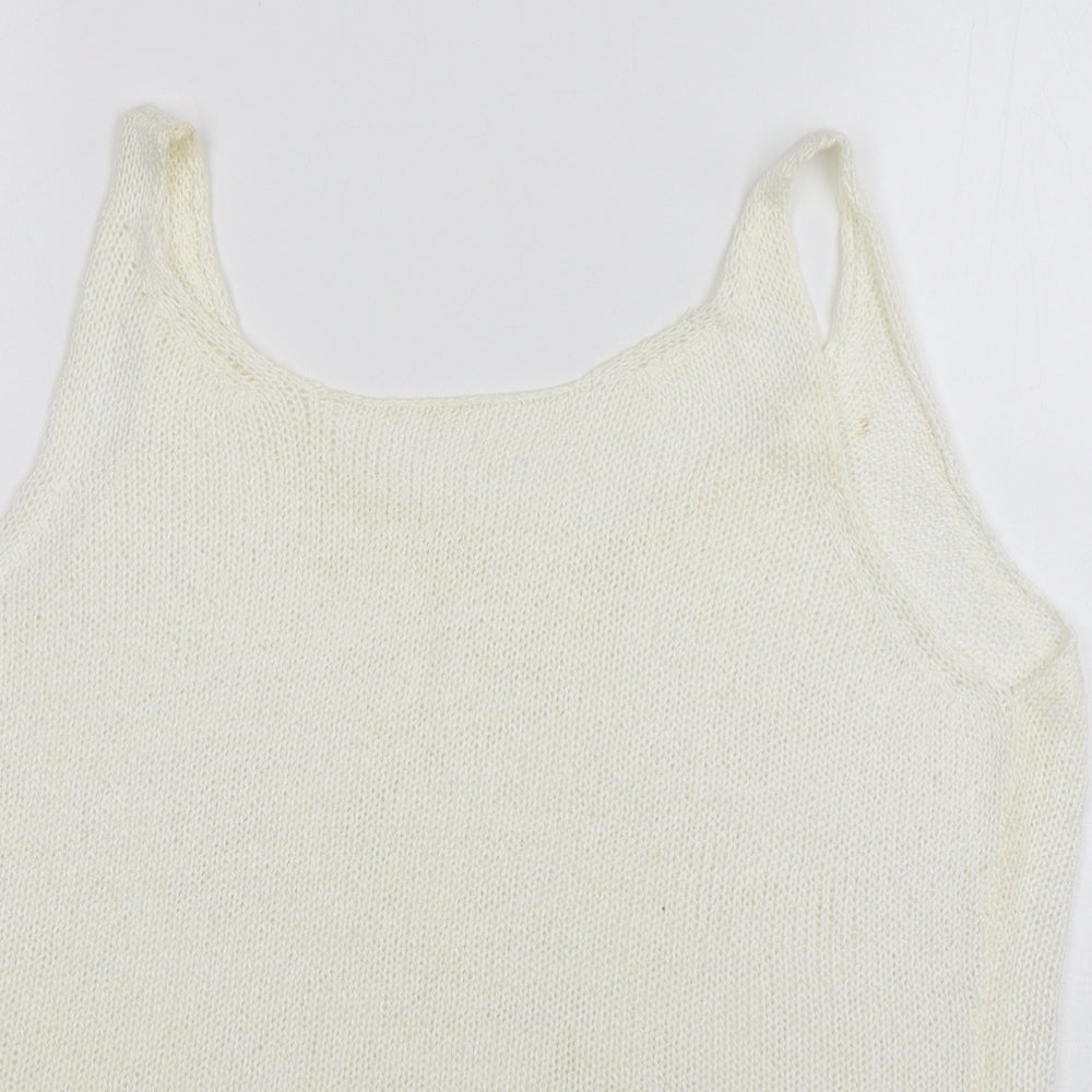 Womens UK Size 16 NEXT Ivory Vest Jumper